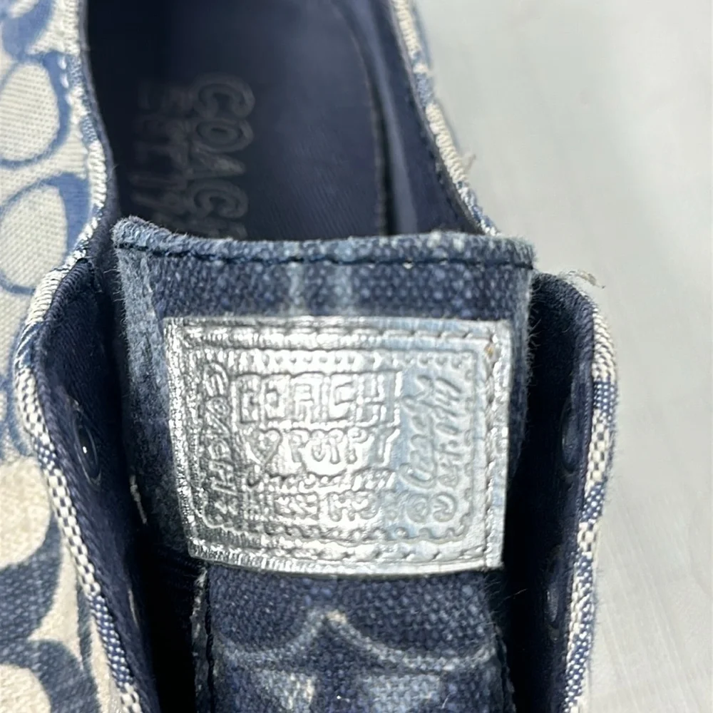Coach X Poppy Keeley Denim patchwork sneakers - Picture 5 of 8